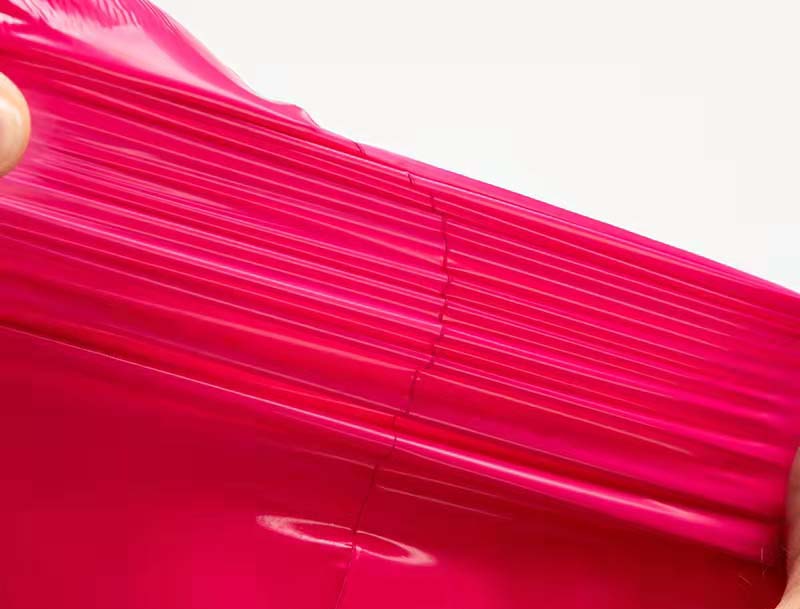 资源玫红色快递袋-05